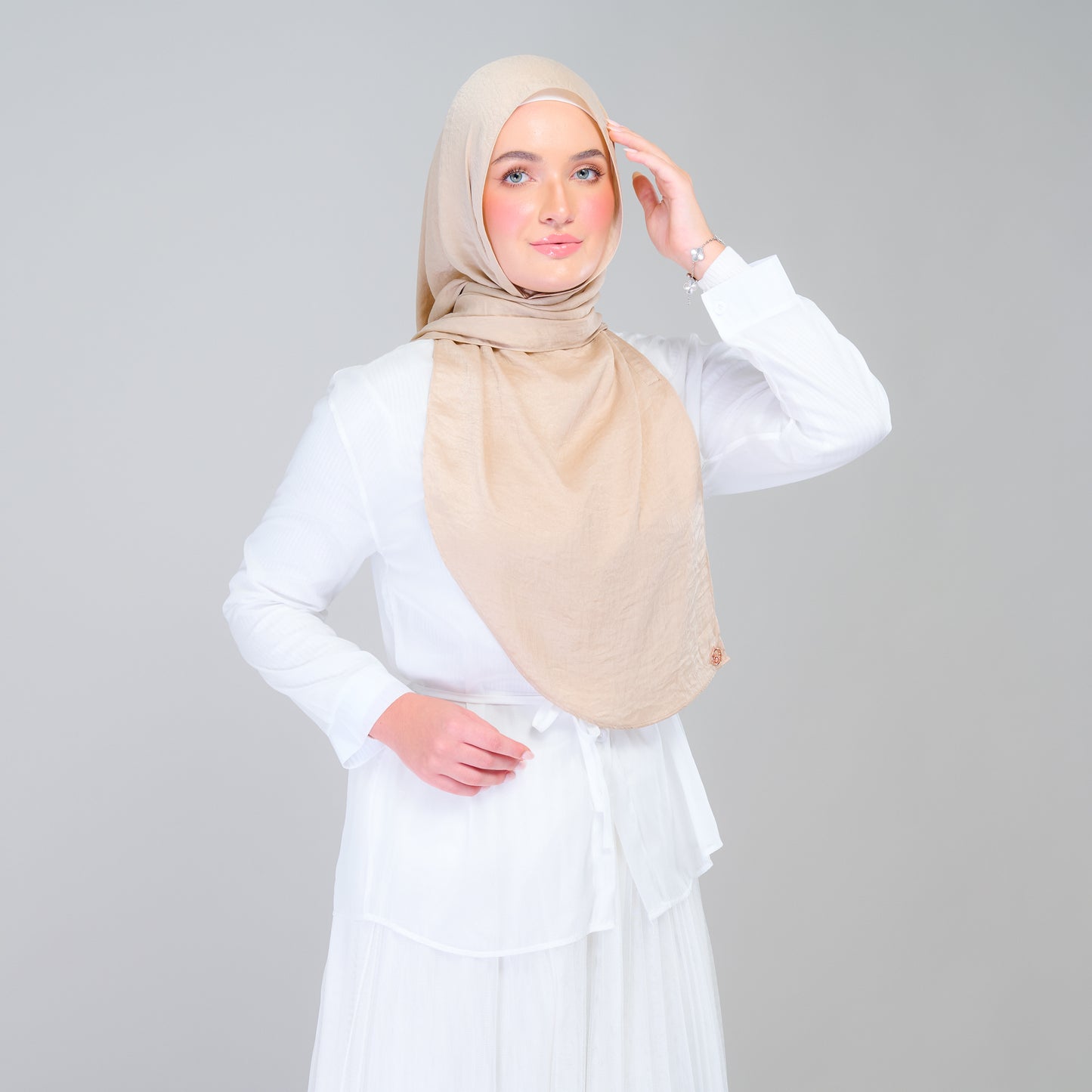 Instant Tag n' Go Butterfly | Textured Silk in Nude Sand