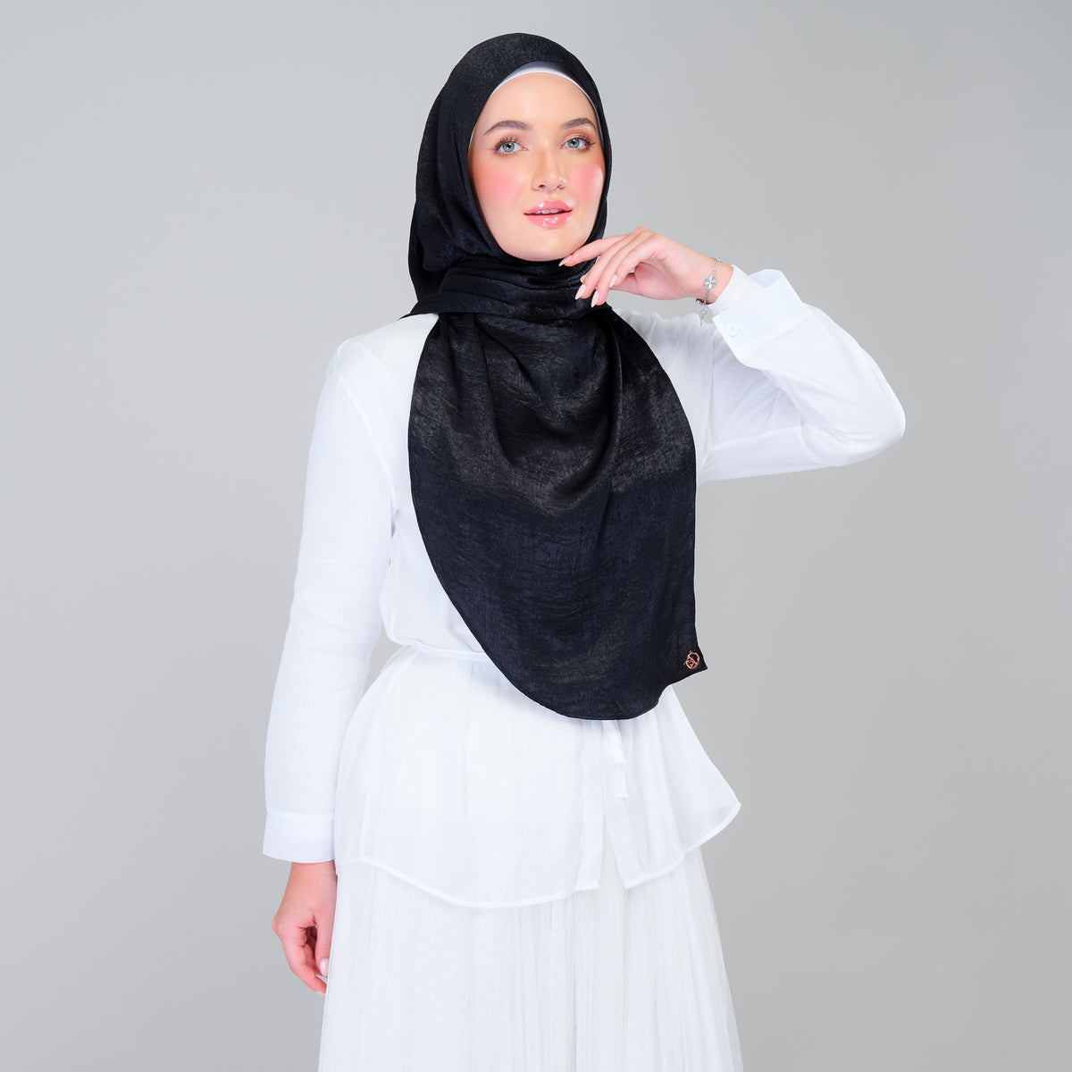 Instant Tag n' Go Butterfly | Textured Silk in Black