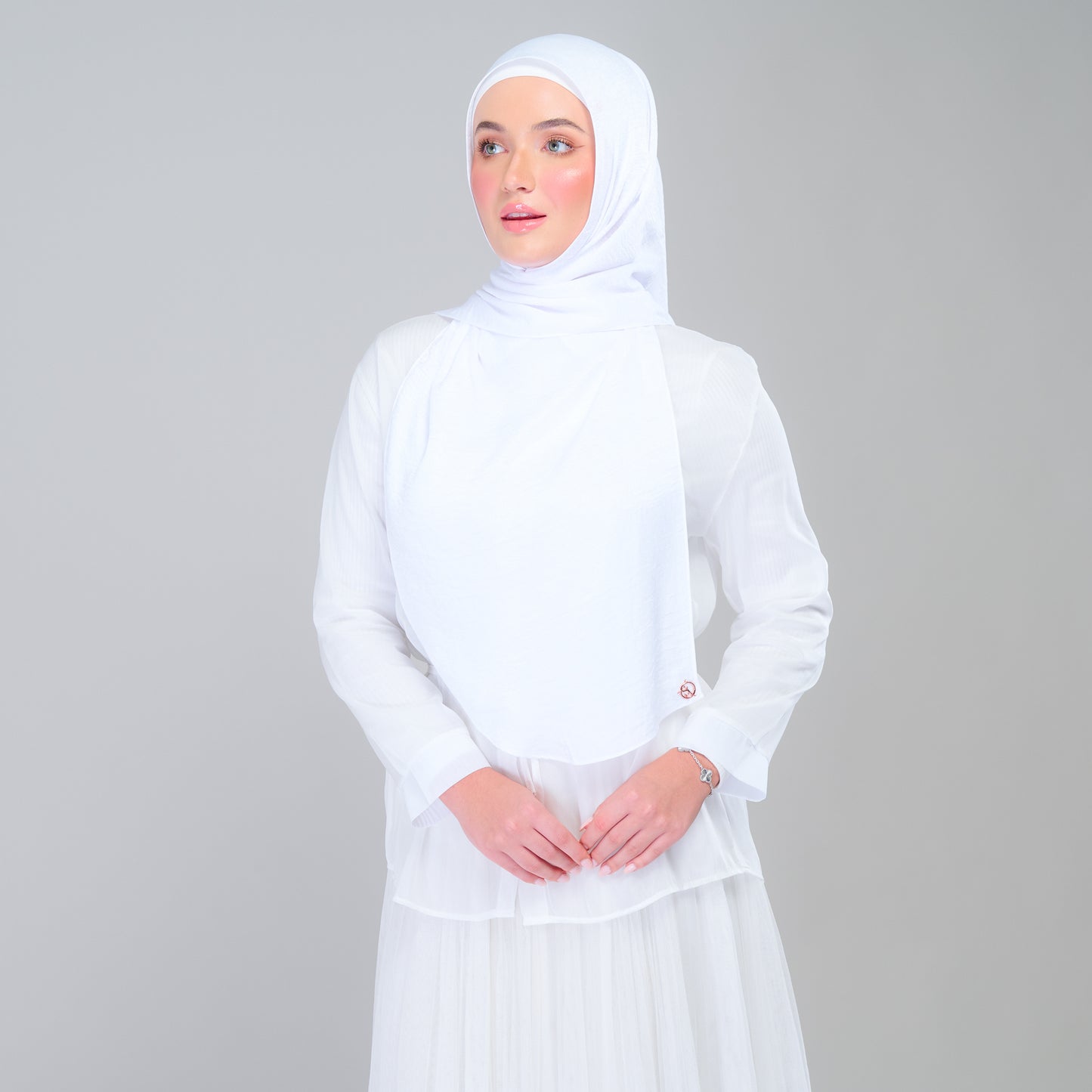 Instant Tag n' Go Butterfly | Textured Silk in Pure White