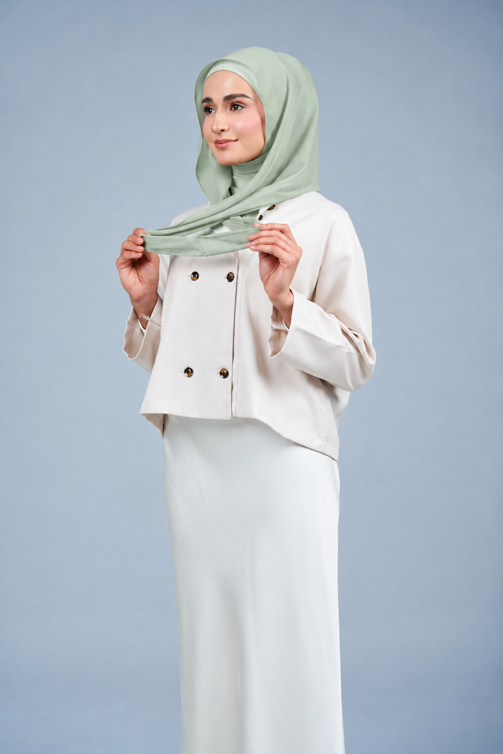 HoodXpress | Cotton Linen in Pastel Green