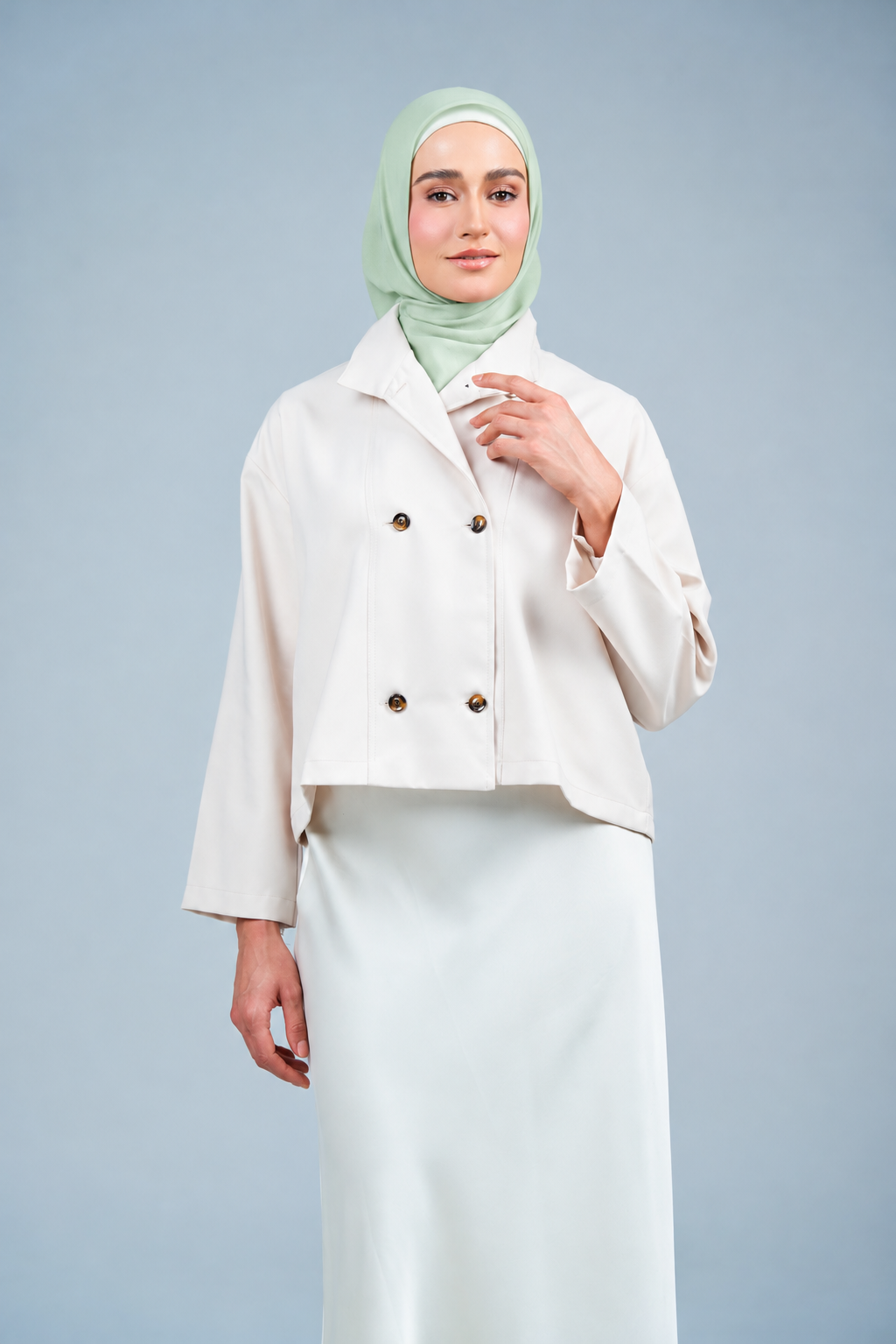 HoodXpress | Cotton Linen in Pastel Green