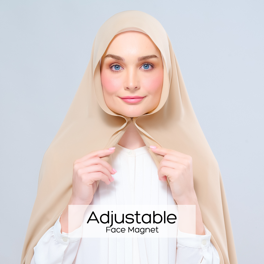 Instant Tag n' Go Shawl l Chiffon Silk 1.0 in Latte