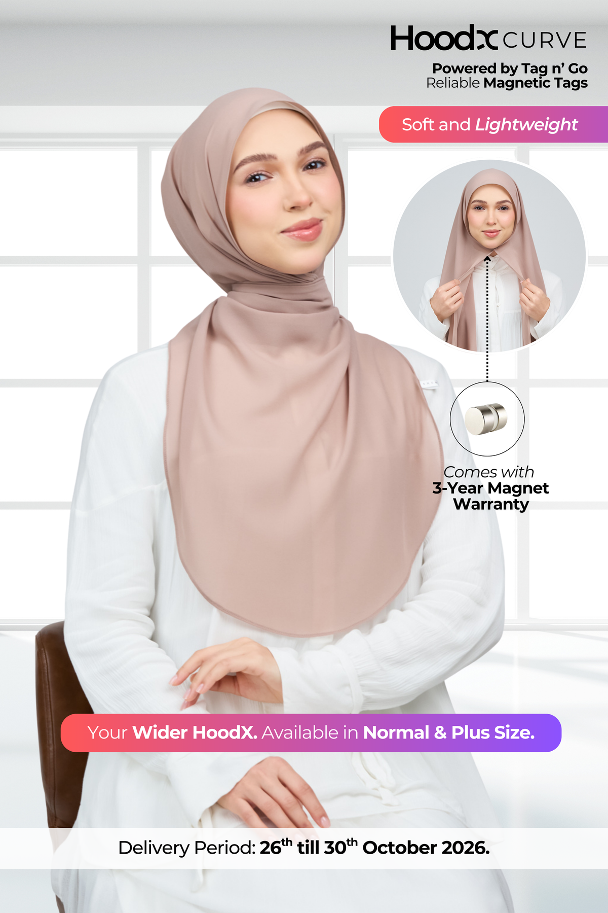 HoodX Curve in Latte