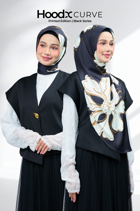 HoodX Curve Printed in Obsidian Lux