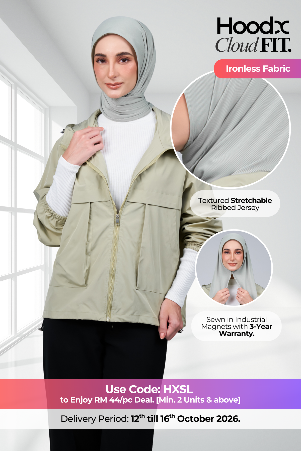 HoodX CloudFit in Light Green
