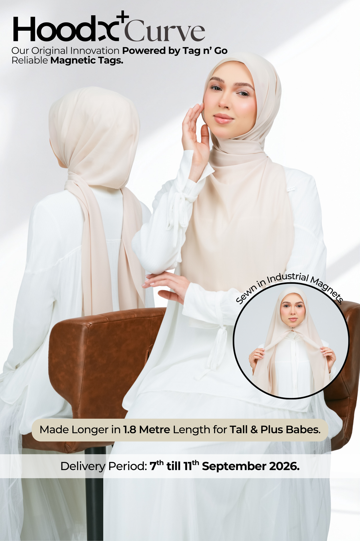 HoodX Curve in Light Sand
