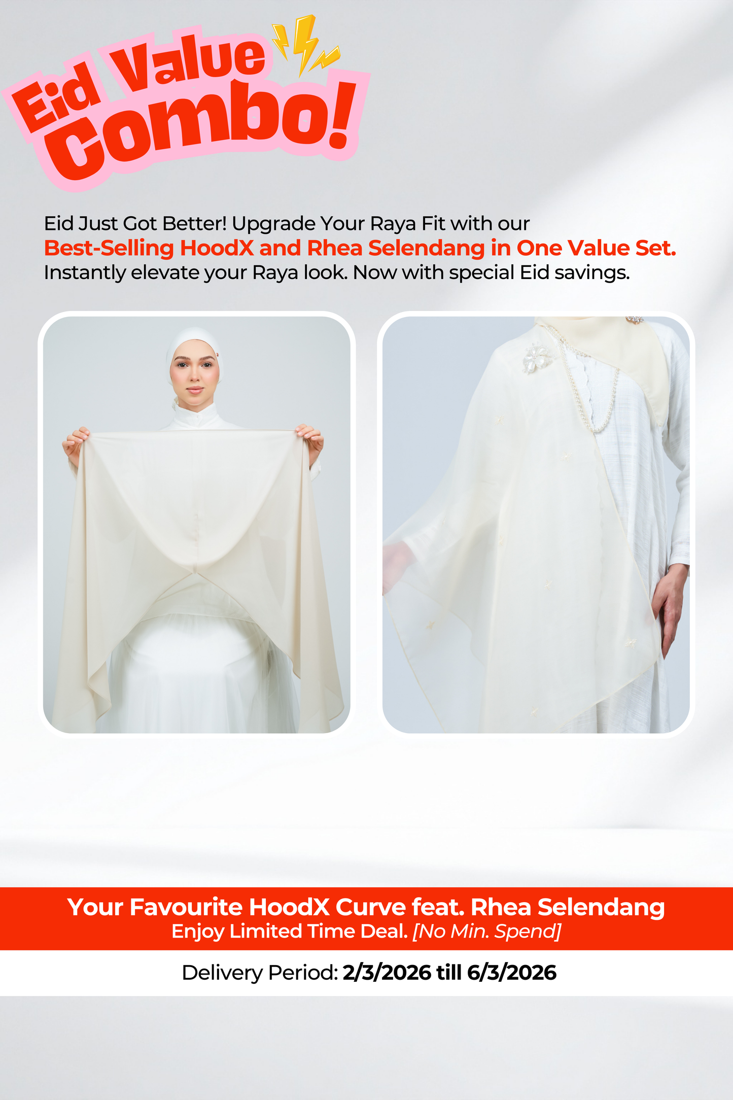 HX Curve x Rhea Selendang in Linen