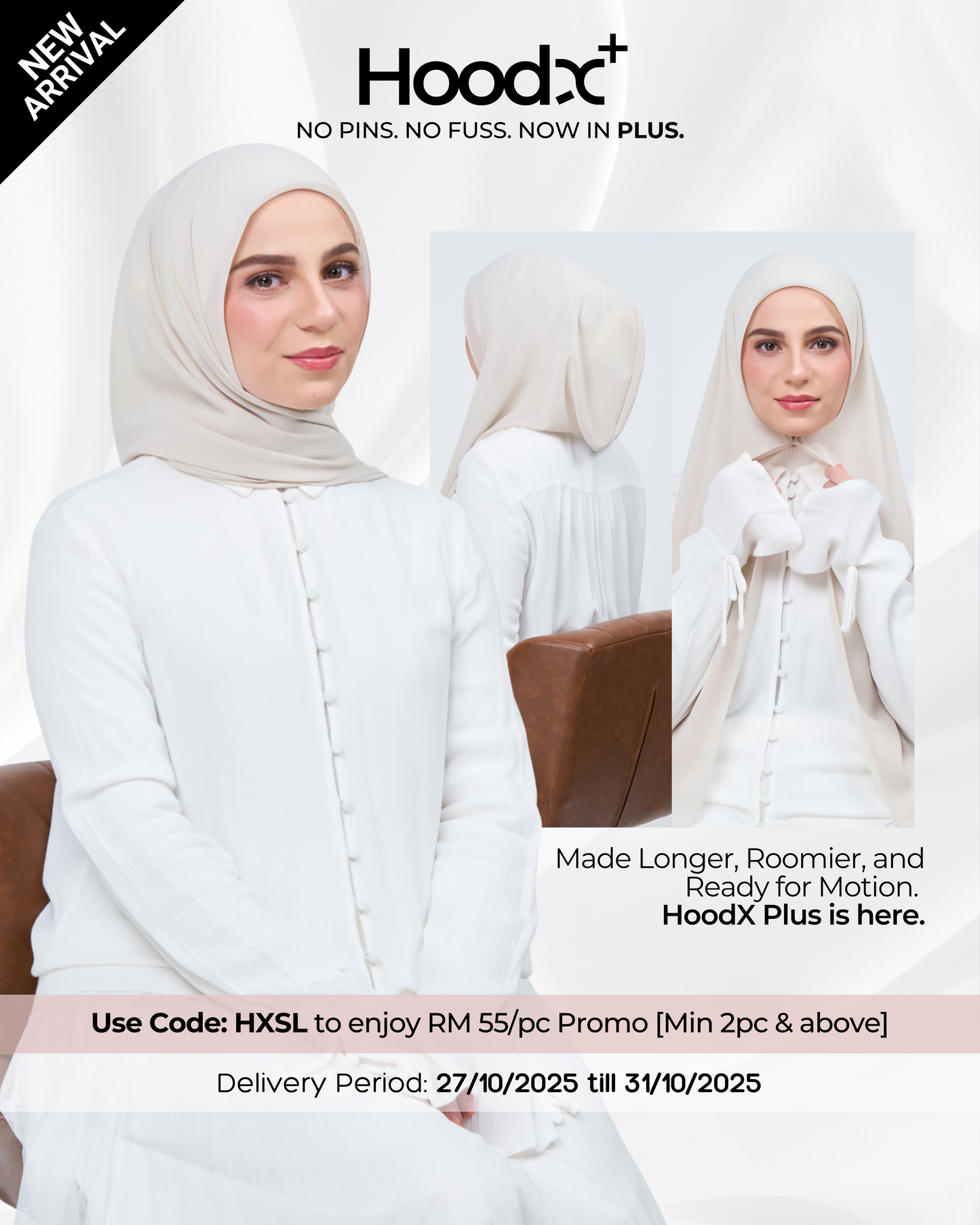 HoodX⁺Plus in Linen