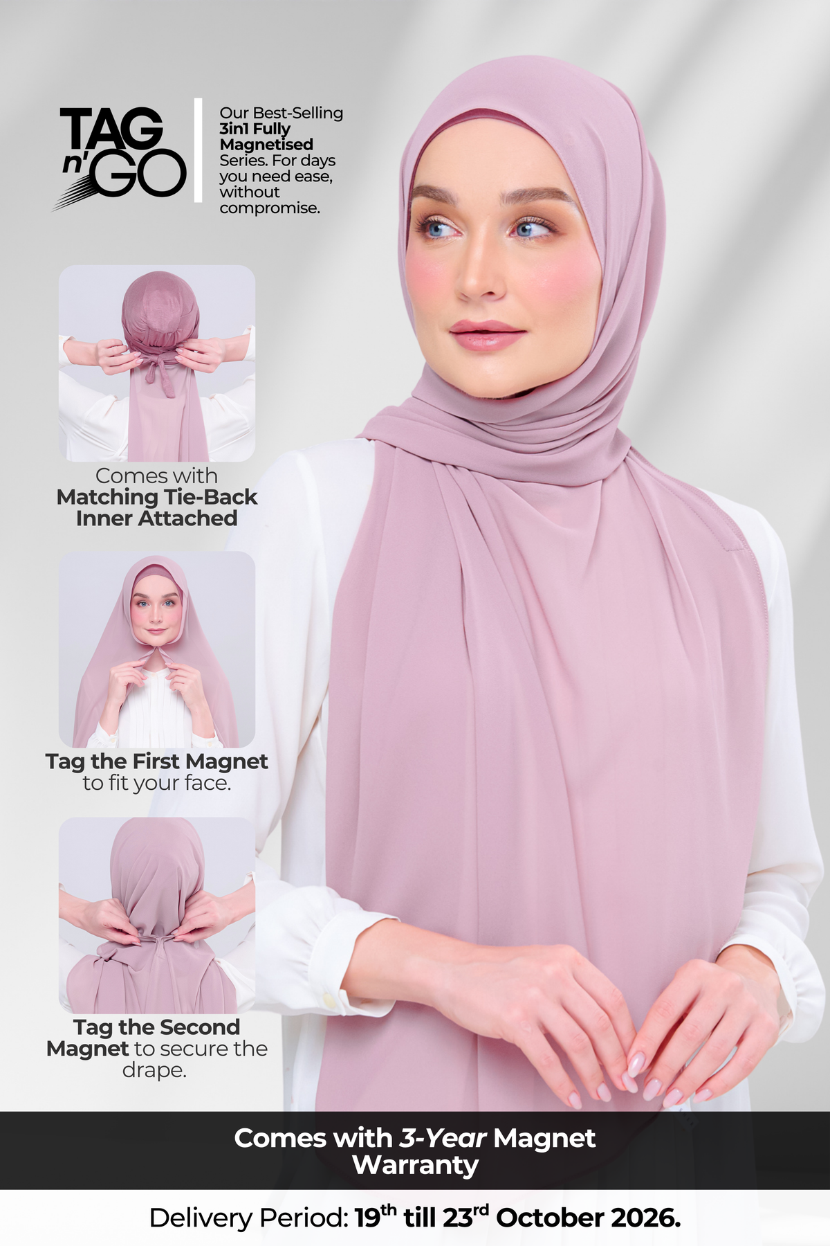 3IN1 Instant Faith Tag n' Go in Mauve