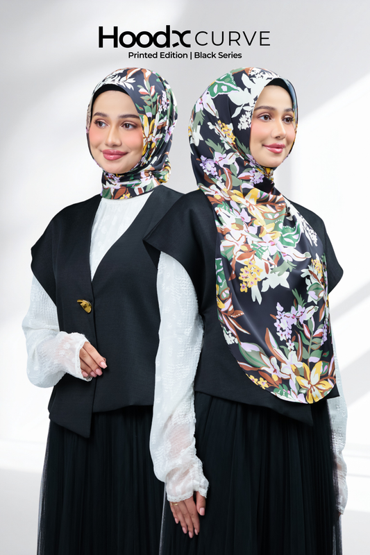 HoodX Curve Printed in Midnight Forest