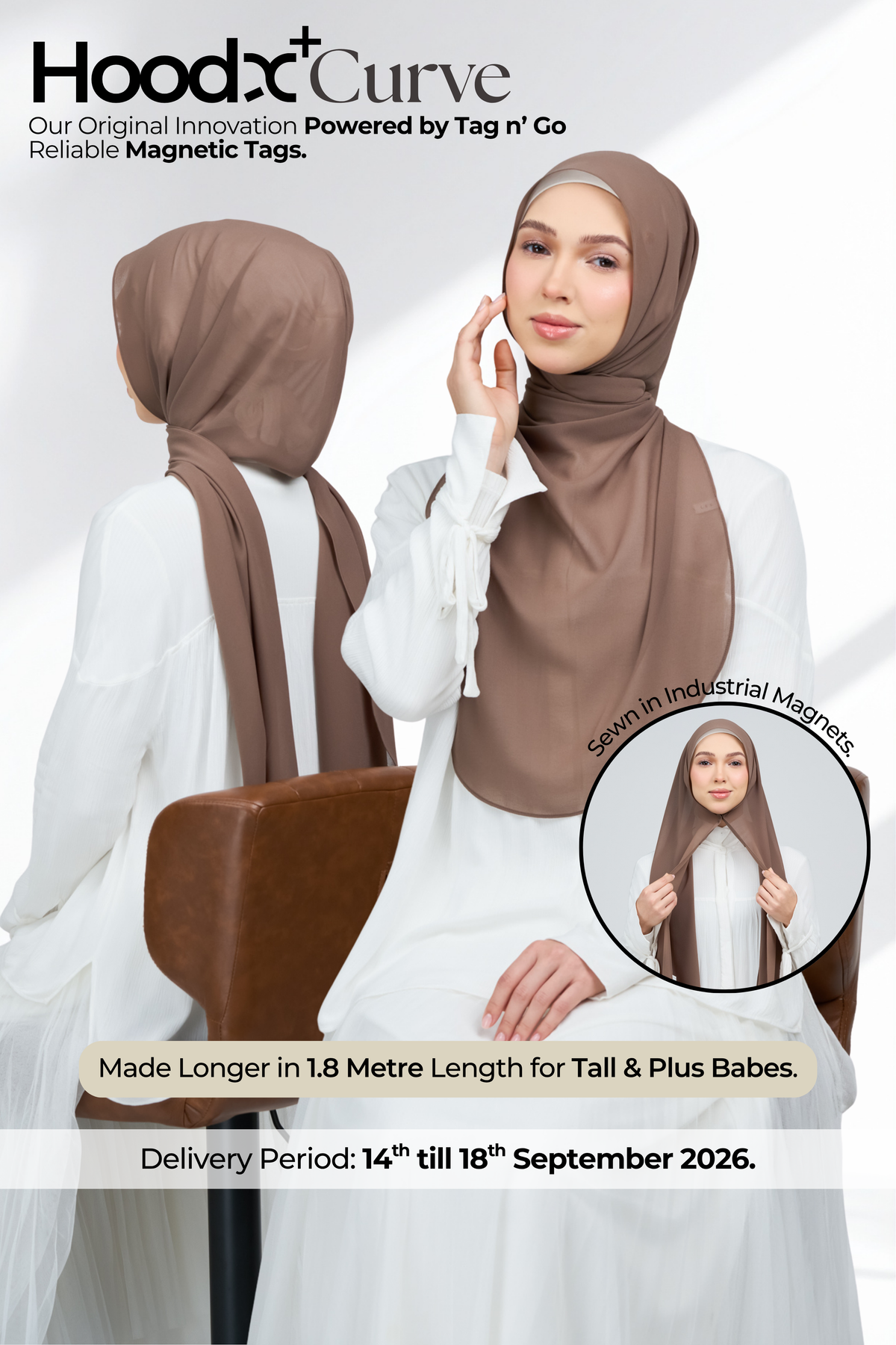 HoodX Curve in Mocha
