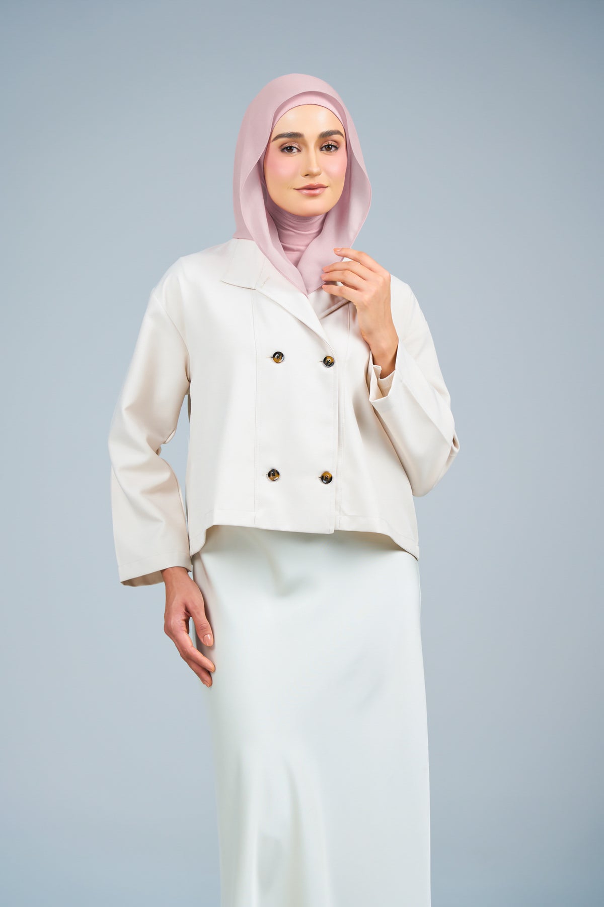 HoodXpress | Cotton Linen in Nude Pink