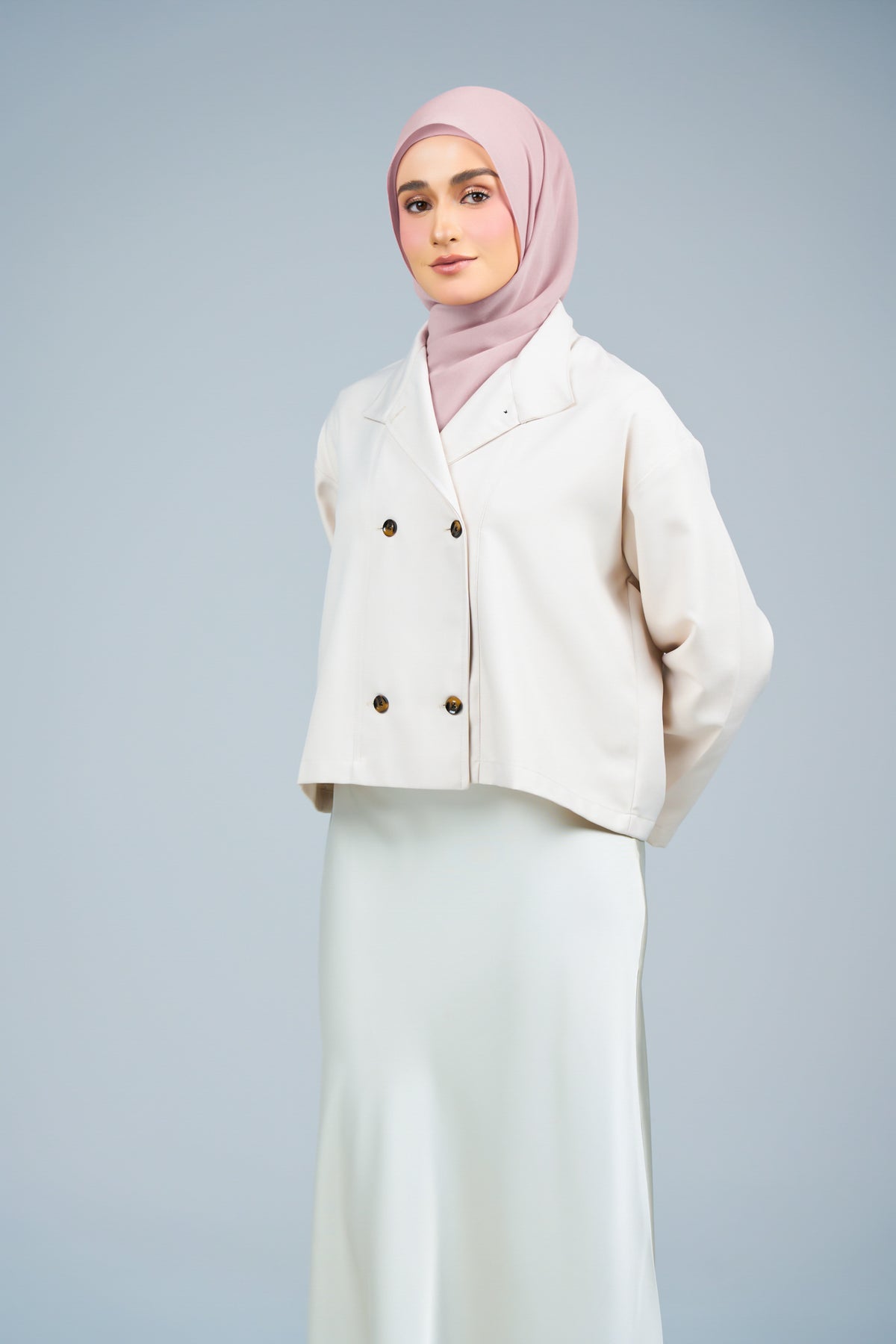 HoodXpress | Cotton Linen in Nude Pink