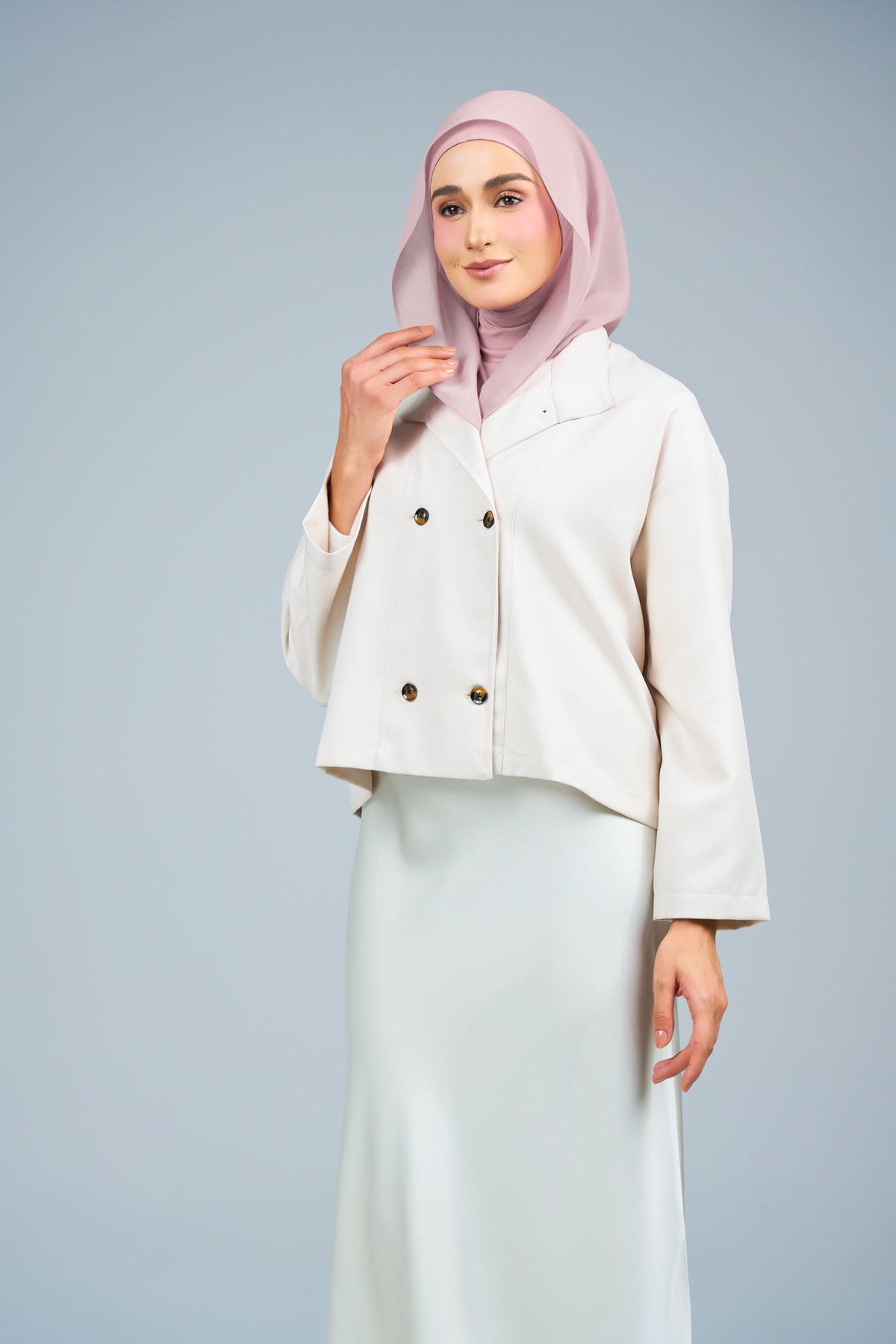 HoodXpress | Cotton Linen in Nude Pink