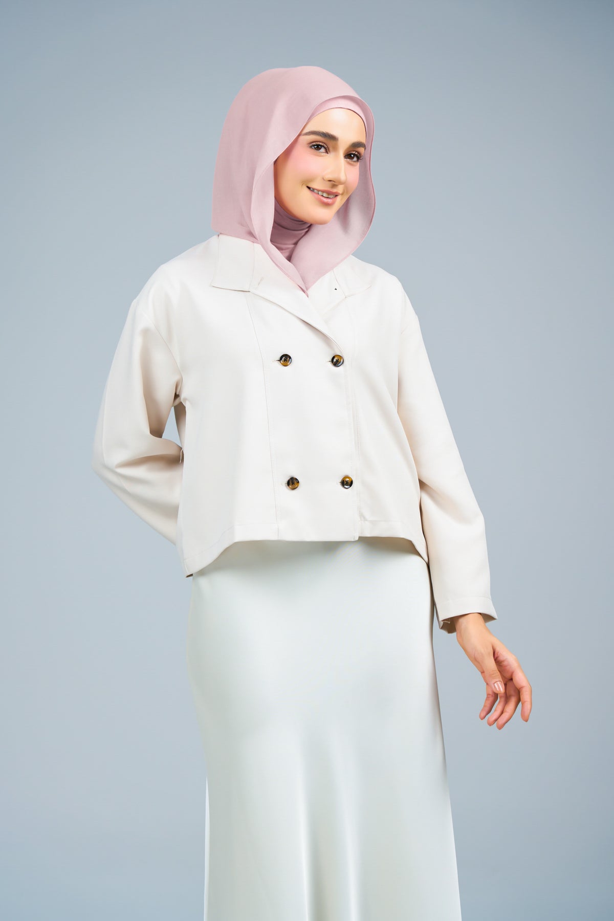 HoodXpress | Cotton Linen in Nude Pink
