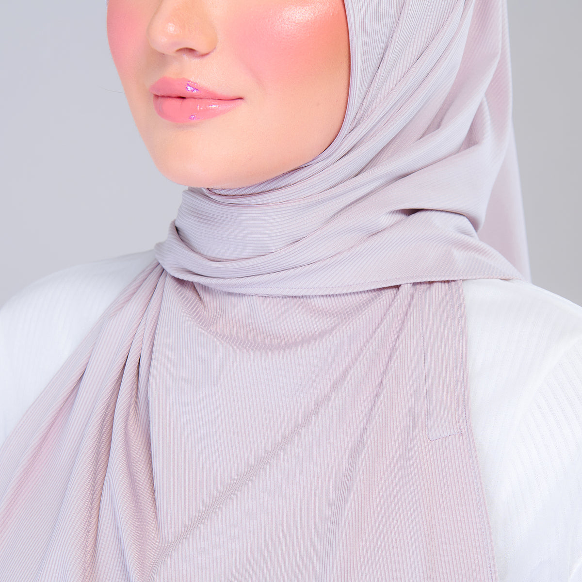 Instant Tag n' Go Shawl | Ribbed Jersey in Taupe