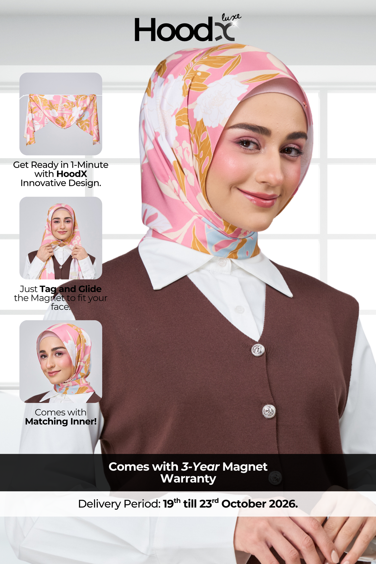 HoodX Printed Set in Rosaline