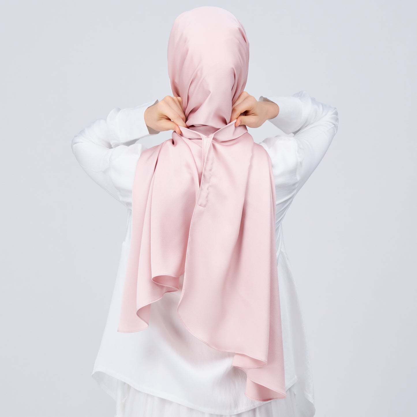 Instant Tag n' Go Shawl | Satin Bulle in Nude Pink