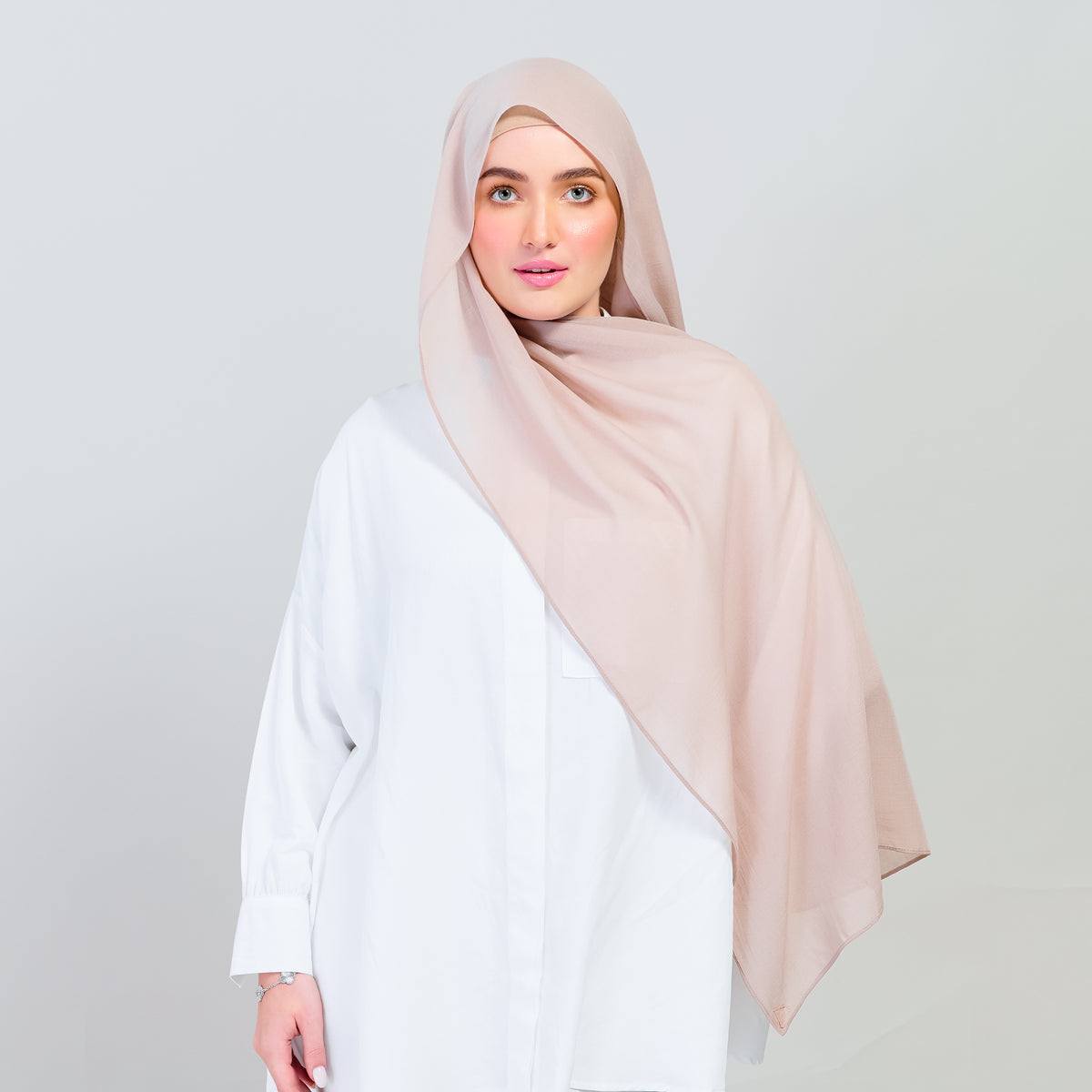 Ironless Elle Shawl in Chai