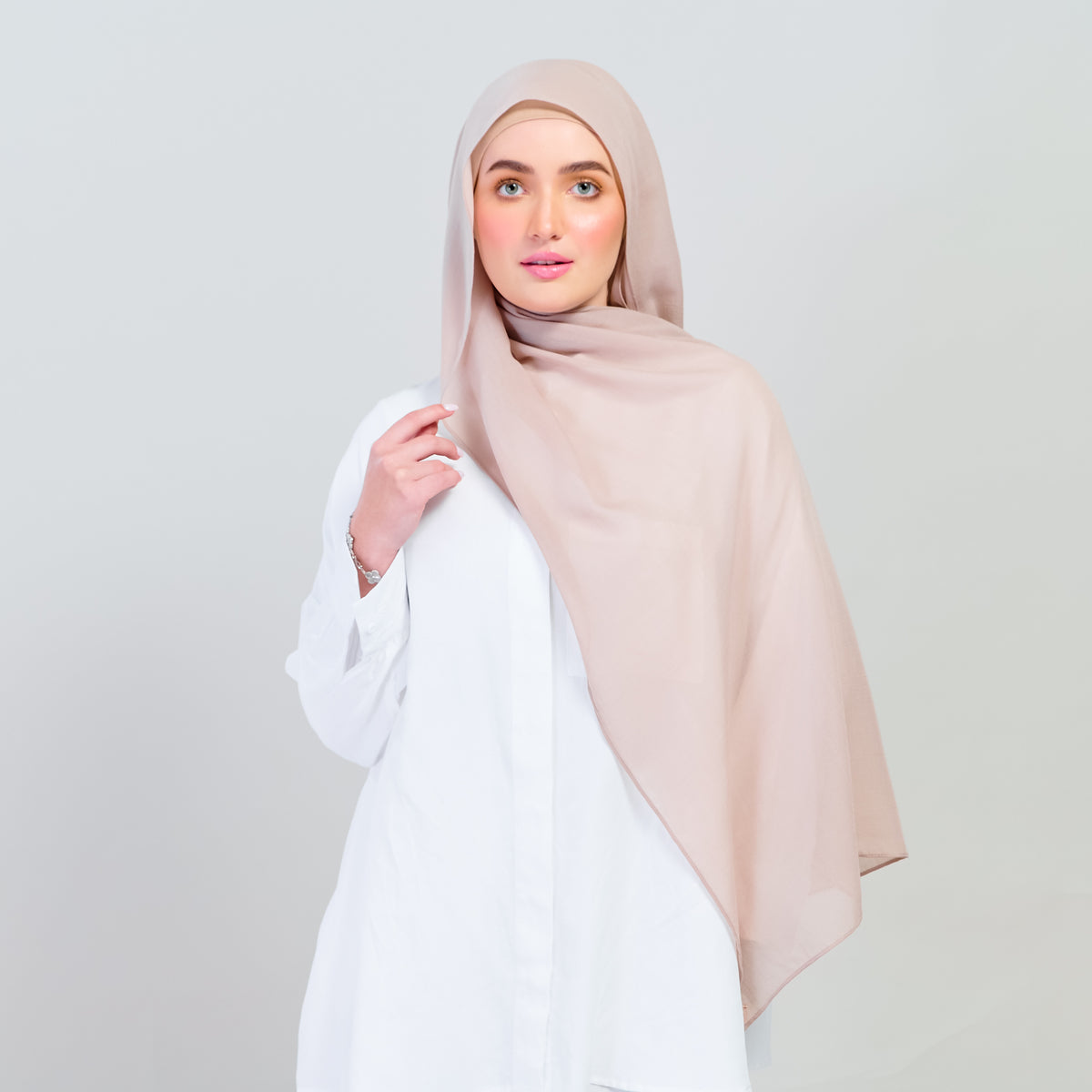 Ironless Elle Shawl in Chai