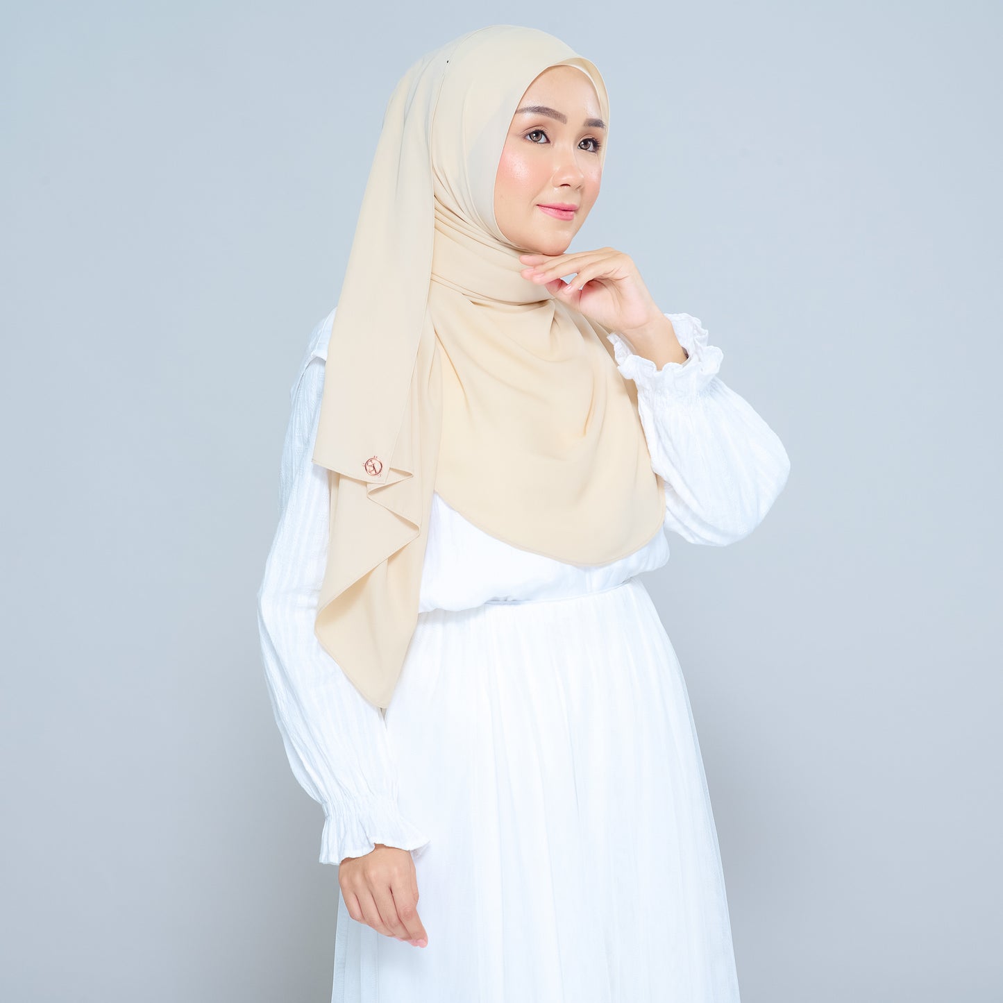 Semi-Instant Sarongje | Chiffon Silk in Blonde