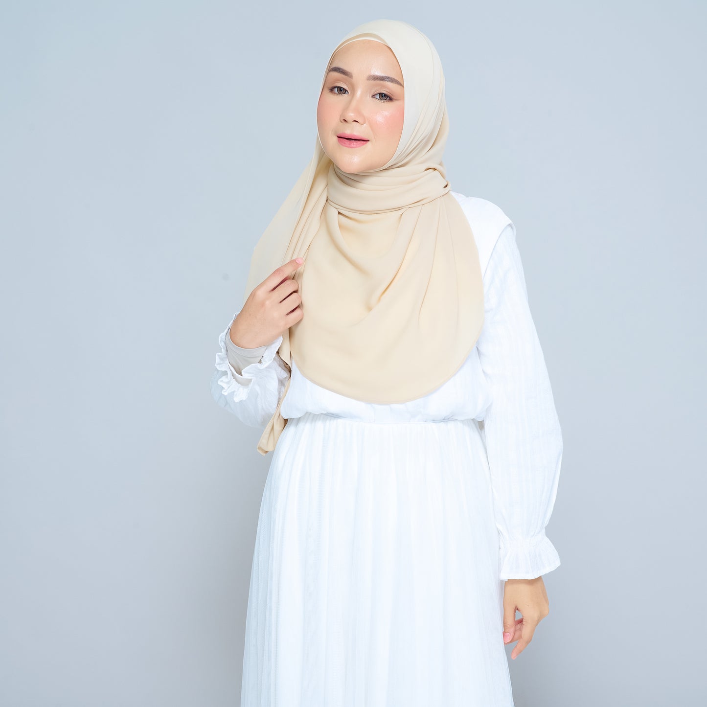 Semi-Instant Sarongje | Chiffon Silk in Blonde
