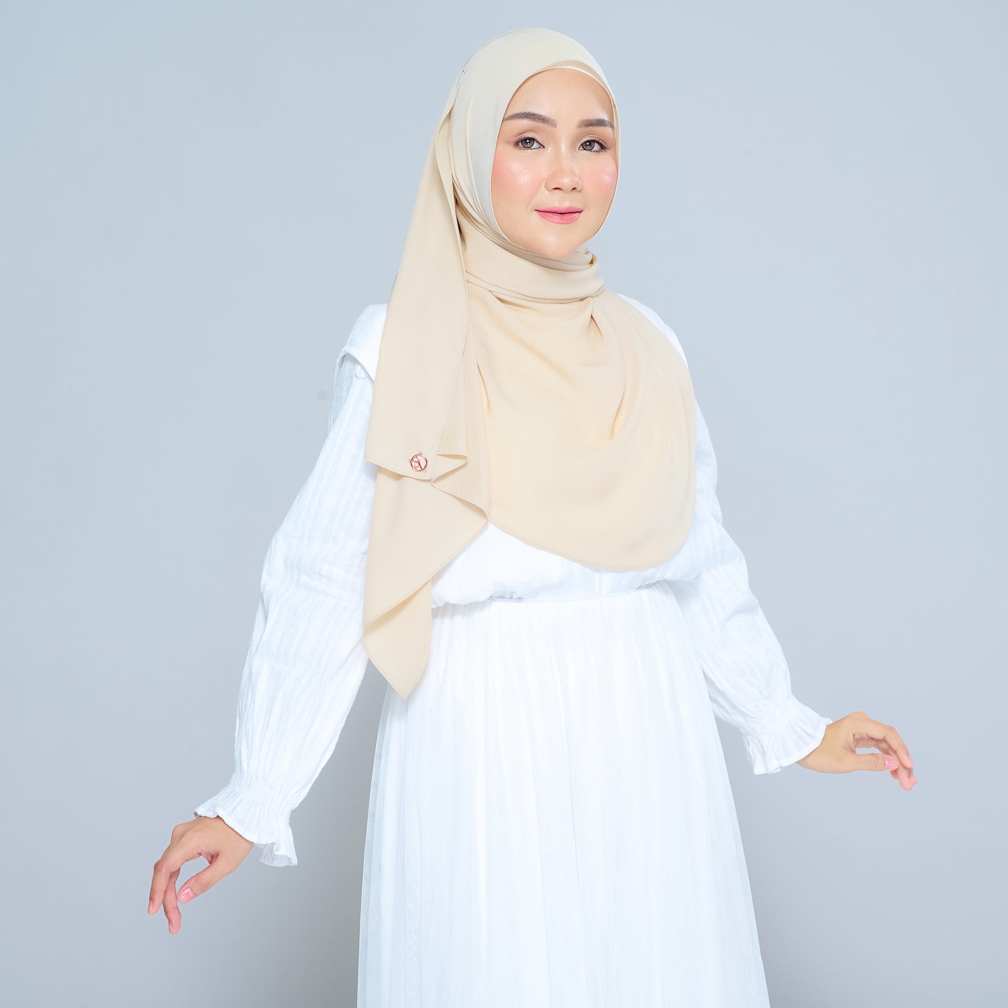 Semi-Instant Sarongje | Chiffon Silk in Blonde