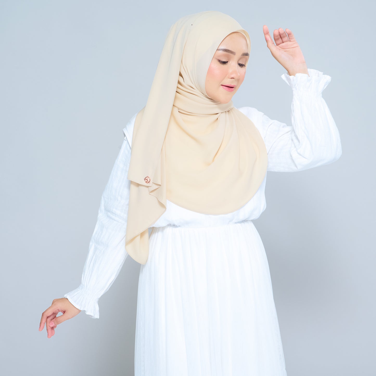 Semi-Instant Sarongje | Chiffon Silk in Blonde
