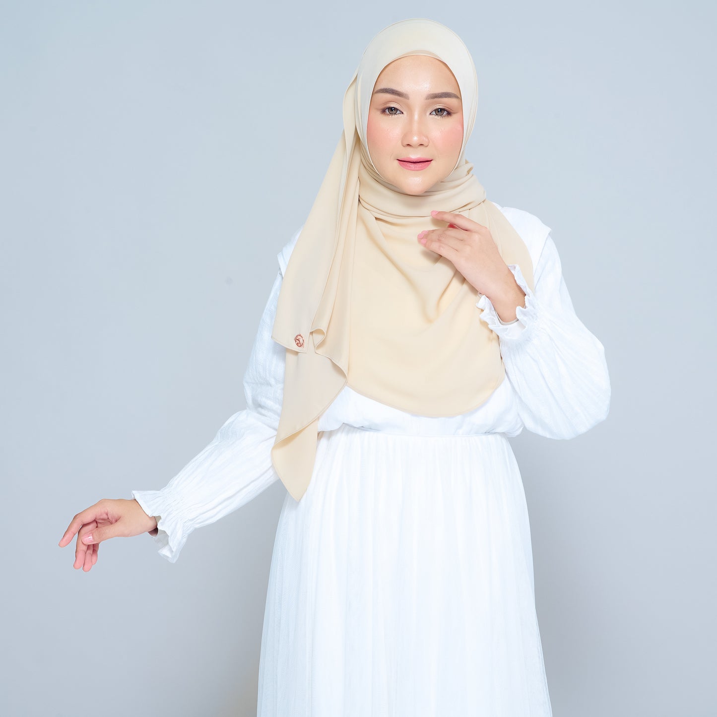 Semi-Instant Sarongje | Chiffon Silk in Blonde