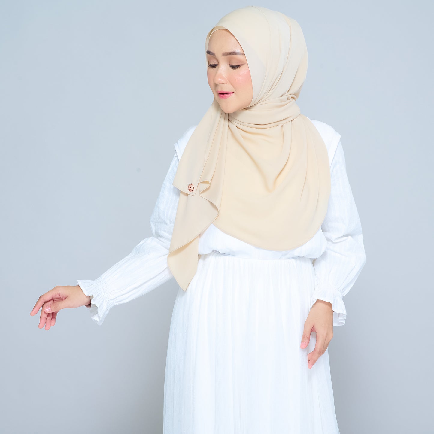 Semi-Instant Sarongje | Chiffon Silk in Blonde