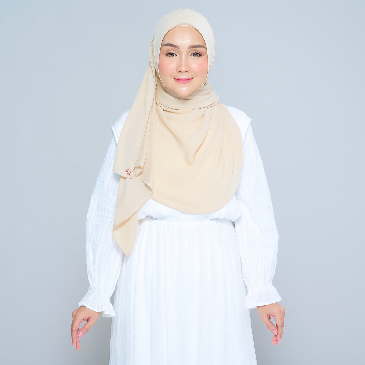 Semi-Instant Sarongje | Chiffon Silk in Blonde