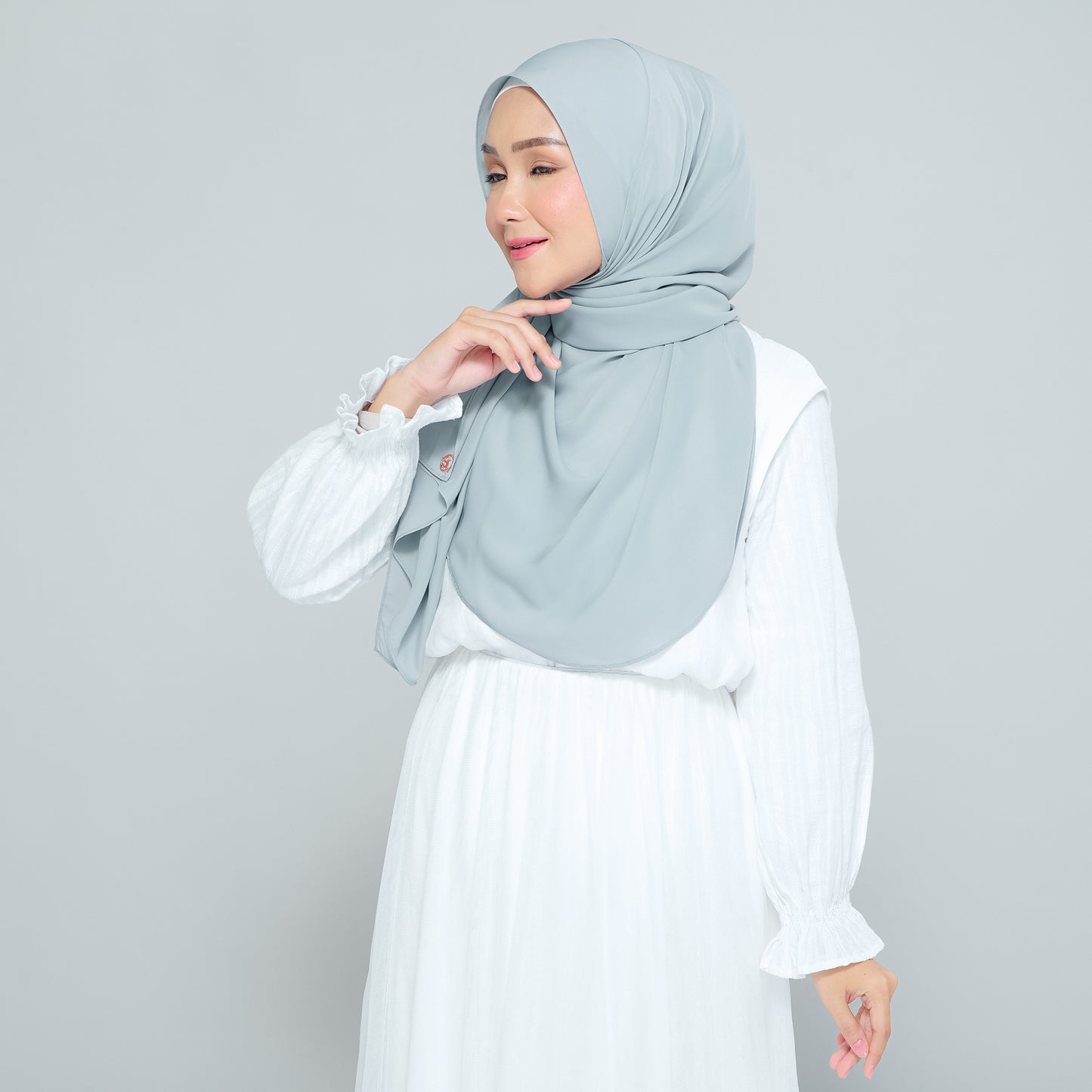 Semi-Instant Sarongje | Chiffon Silk in Earl Grey