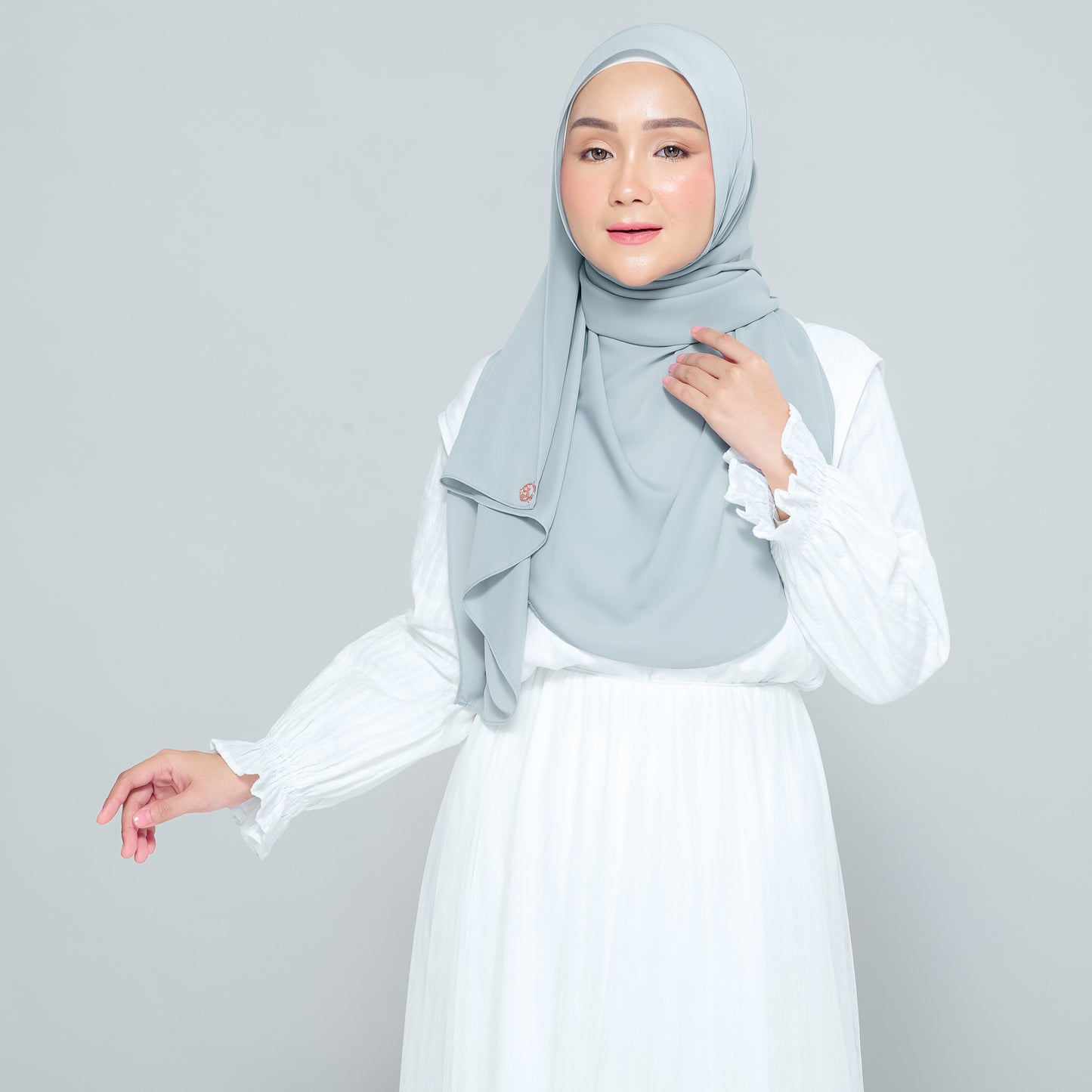 Semi-Instant Sarongje | Chiffon Silk in Earl Grey