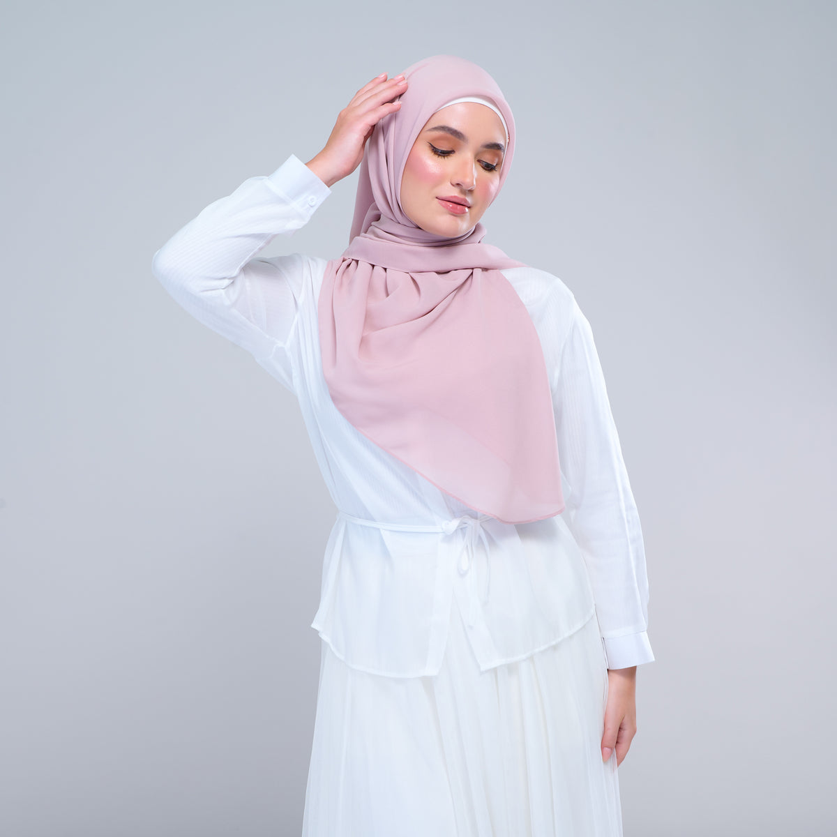 Instant Square Tag & Go l Cotton Voile in Nude Pink