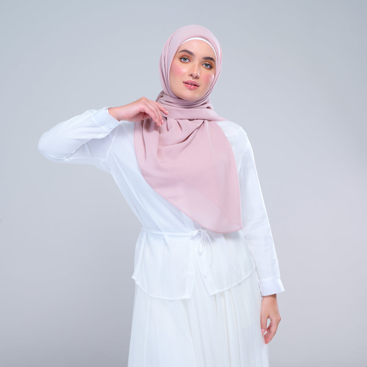 Instant Square Tag & Go l Cotton Voile in Nude Pink