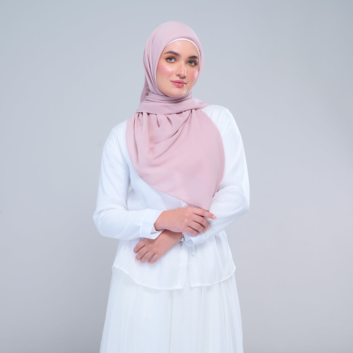 Instant Square Tag & Go l Cotton Voile in Nude Pink
