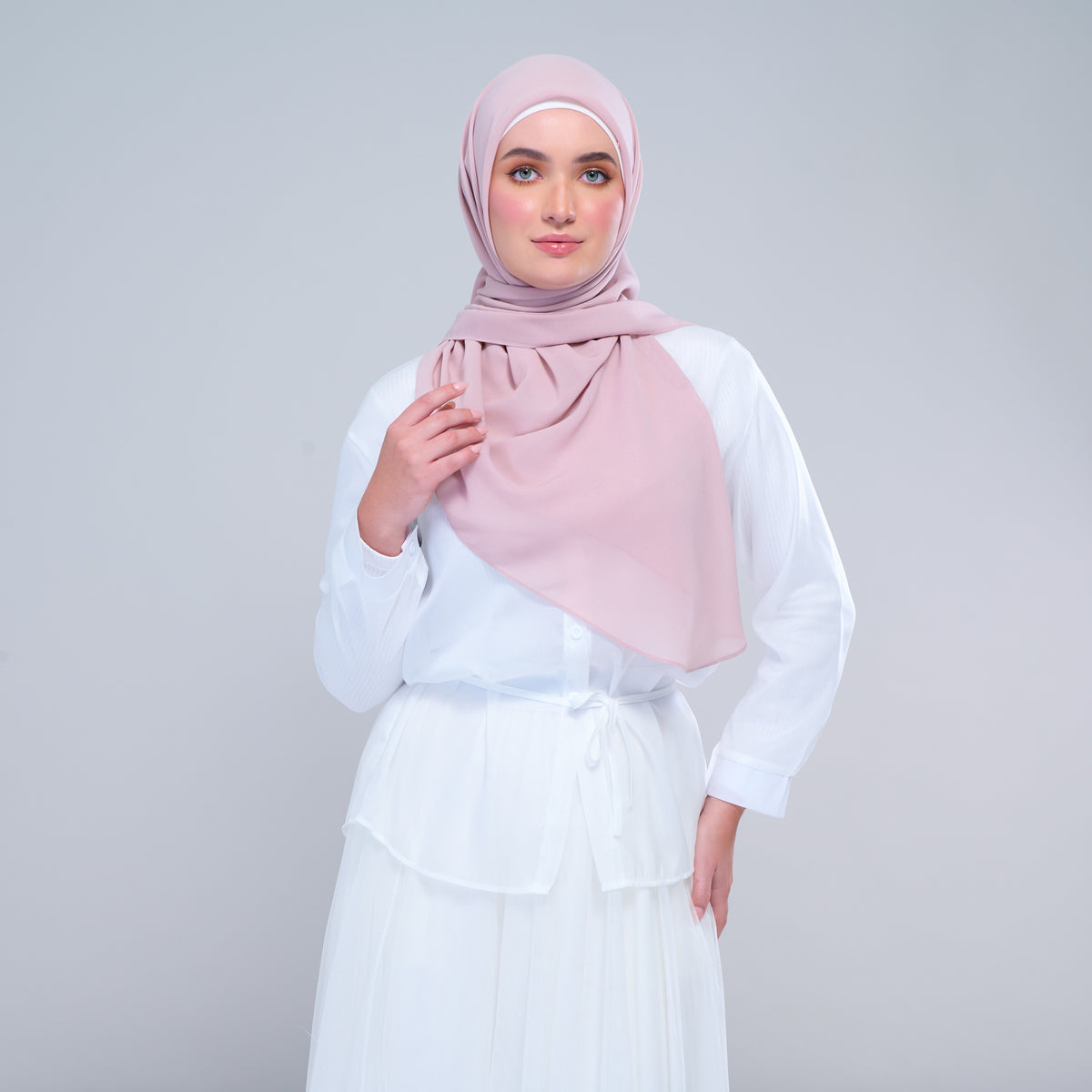 Instant Square Tag & Go l Cotton Voile in Nude Pink