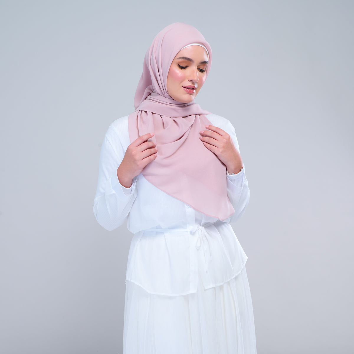 Instant Square Tag & Go l Cotton Voile in Nude Pink