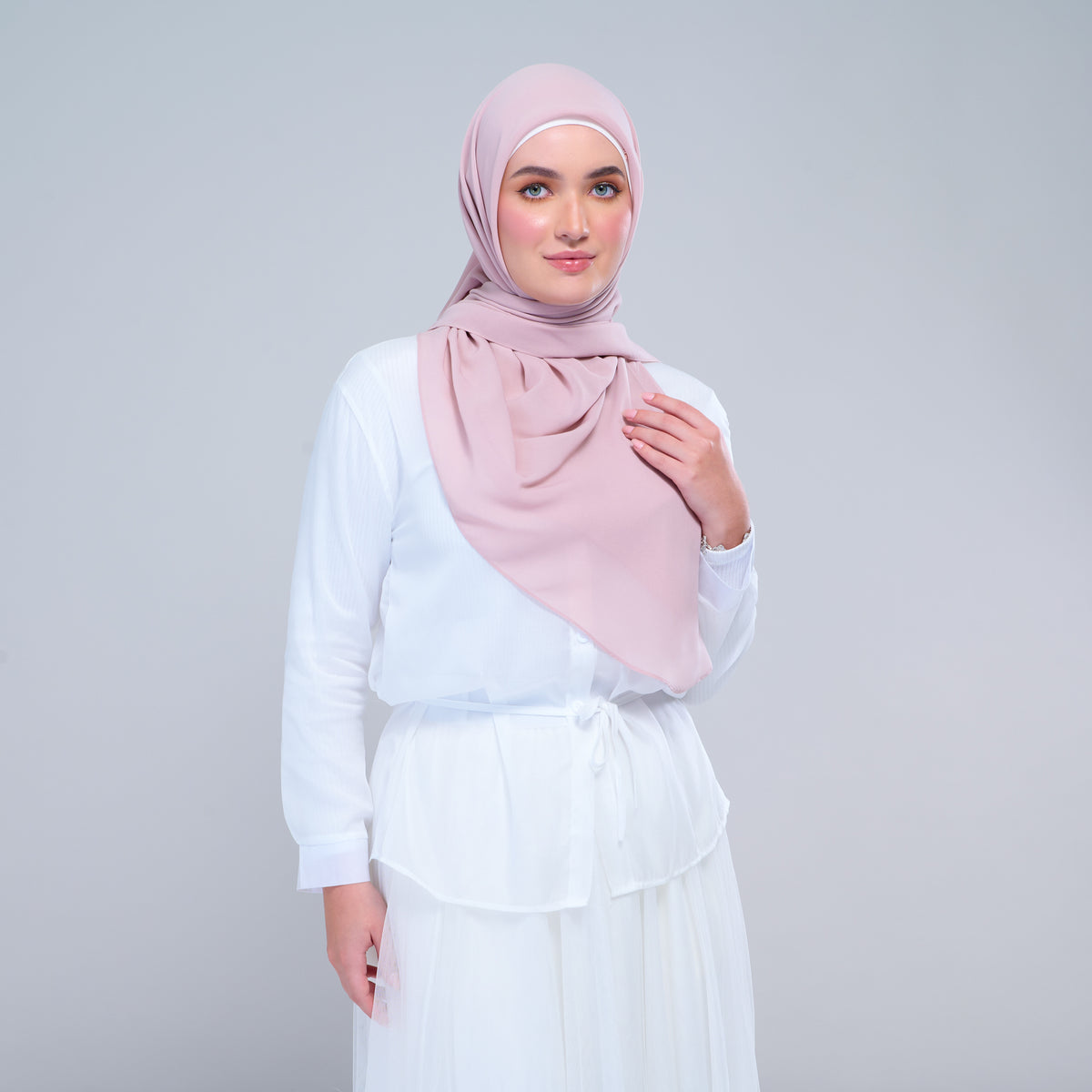 Instant Square Tag & Go l Cotton Voile in Nude Pink