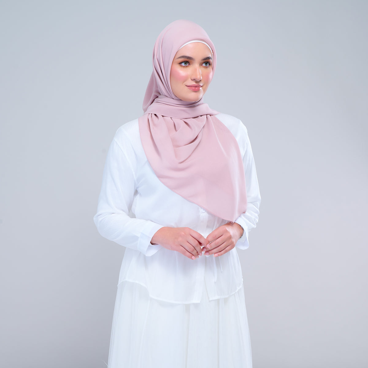 Instant Square Tag & Go l Cotton Voile in Nude Pink