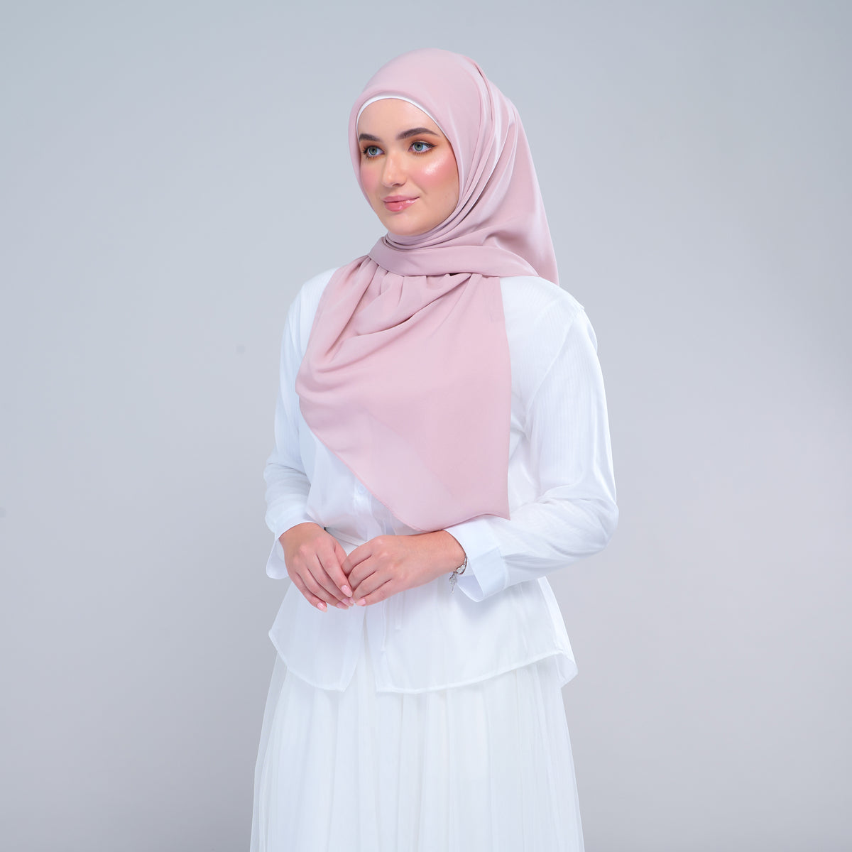 Instant Square Tag & Go l Cotton Voile in Nude Pink