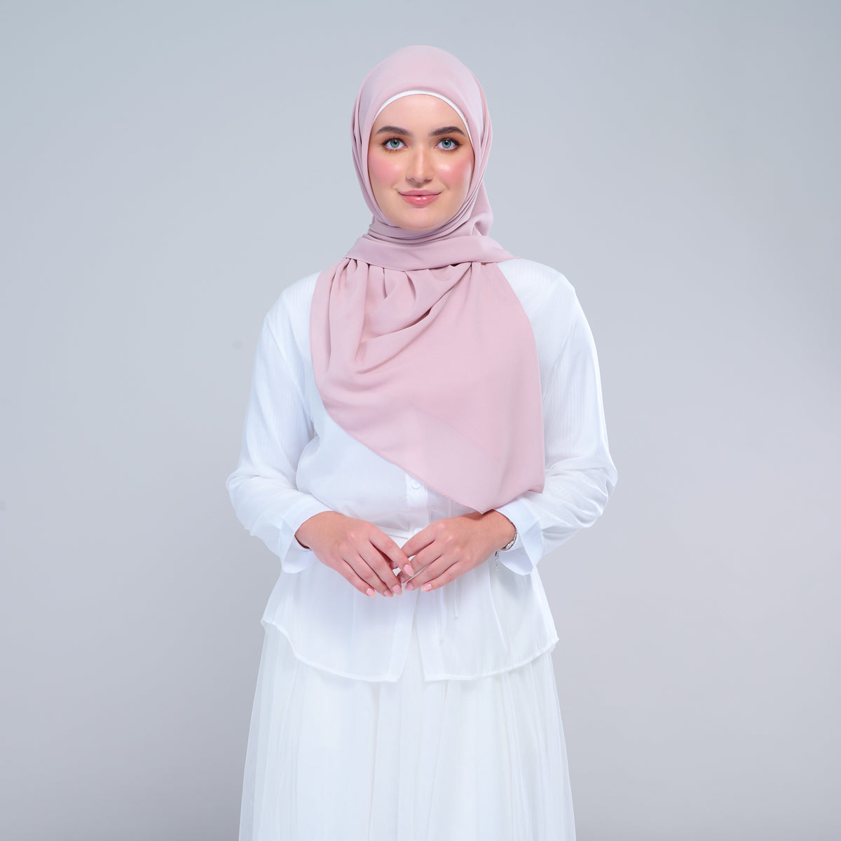Instant Square Tag & Go l Cotton Voile in Nude Pink