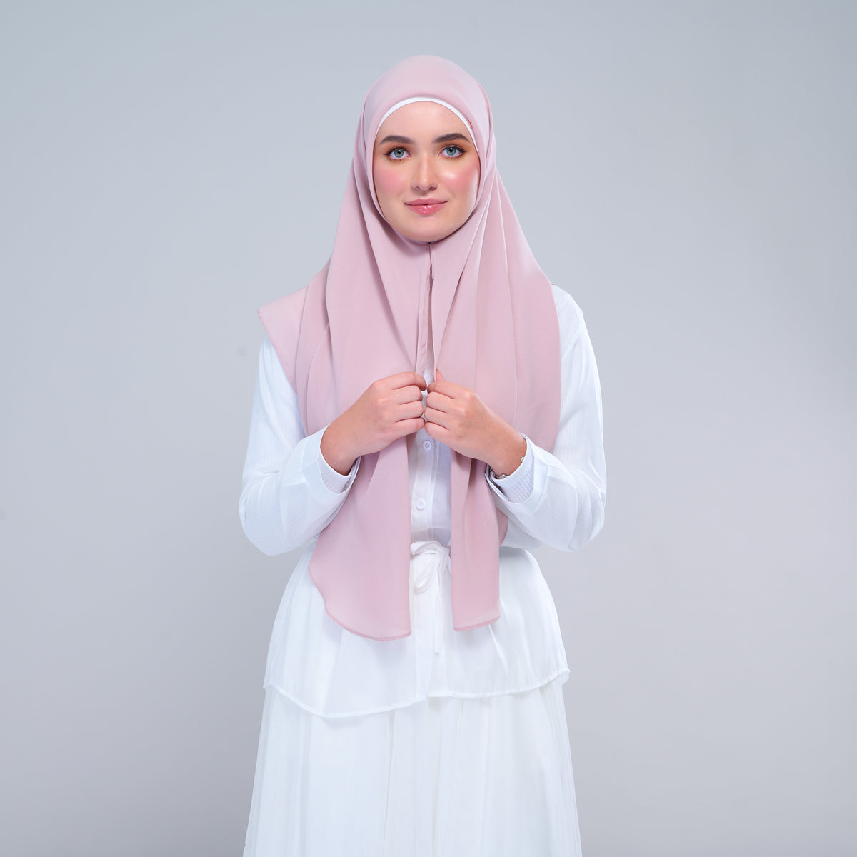 Instant Square Tag & Go l Cotton Voile in Nude Pink