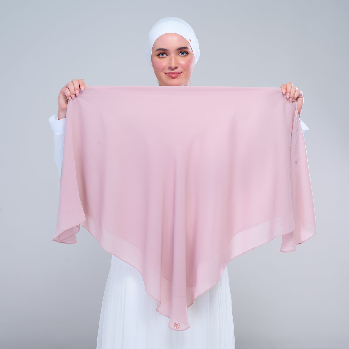 Instant Square Tag & Go l Cotton Voile in Nude Pink