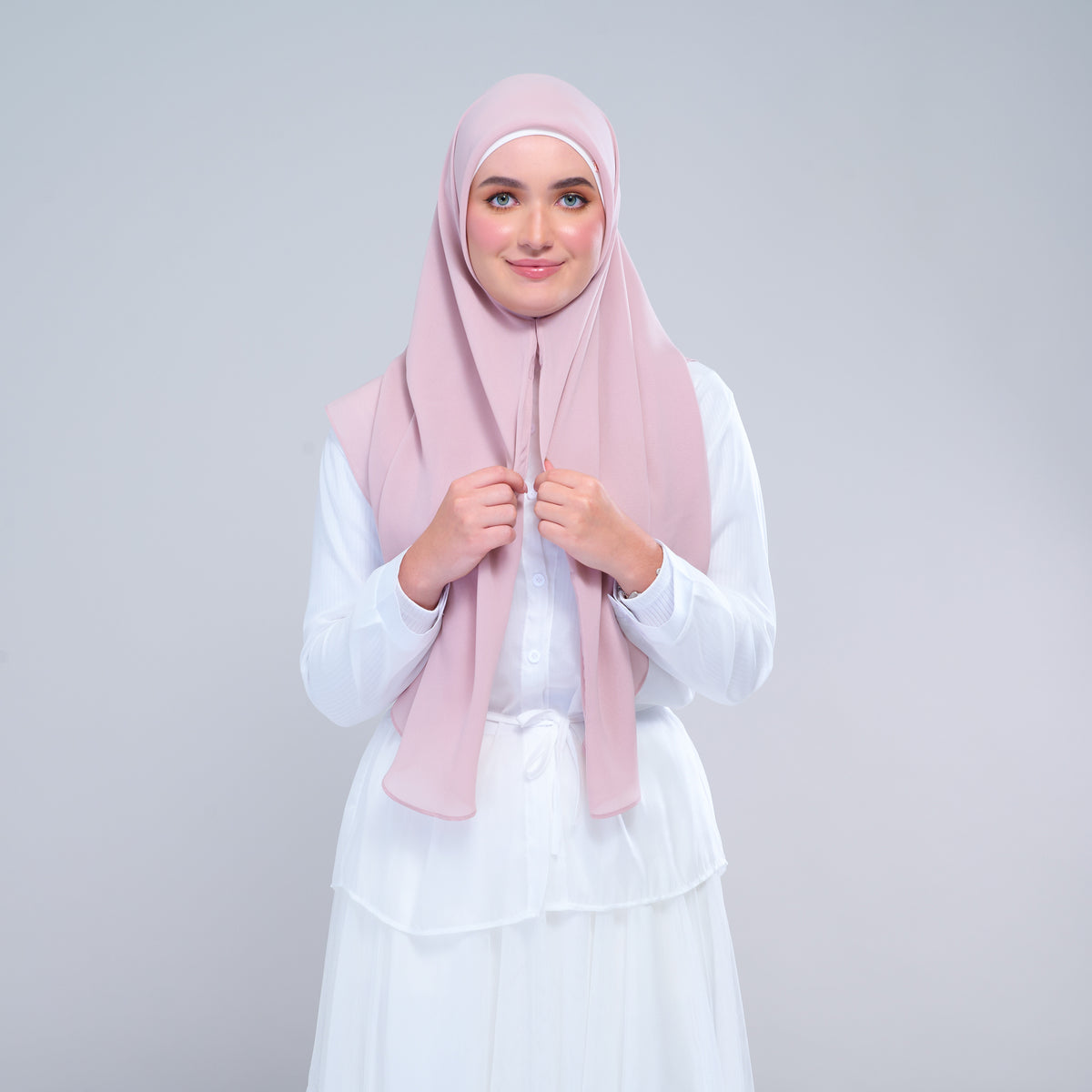 Instant Square Tag & Go l Cotton Voile in Nude Pink