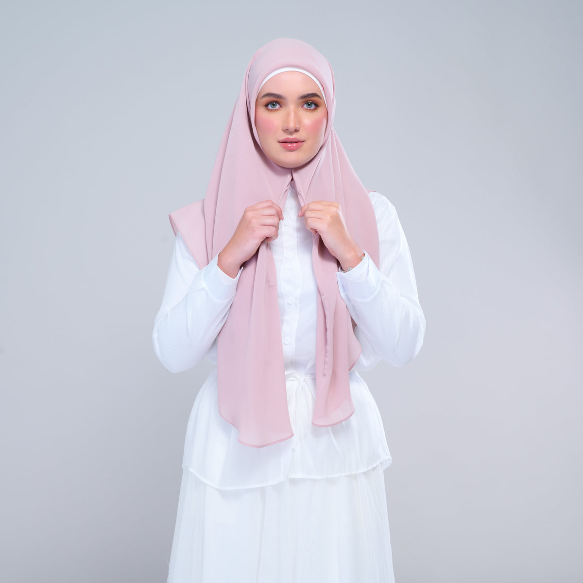 Instant Square Tag & Go l Cotton Voile in Nude Pink