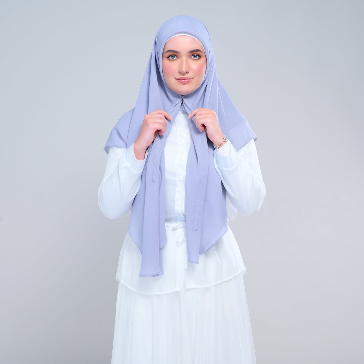 Instant Square Tag & Go l Cotton Voile in Periwinkle