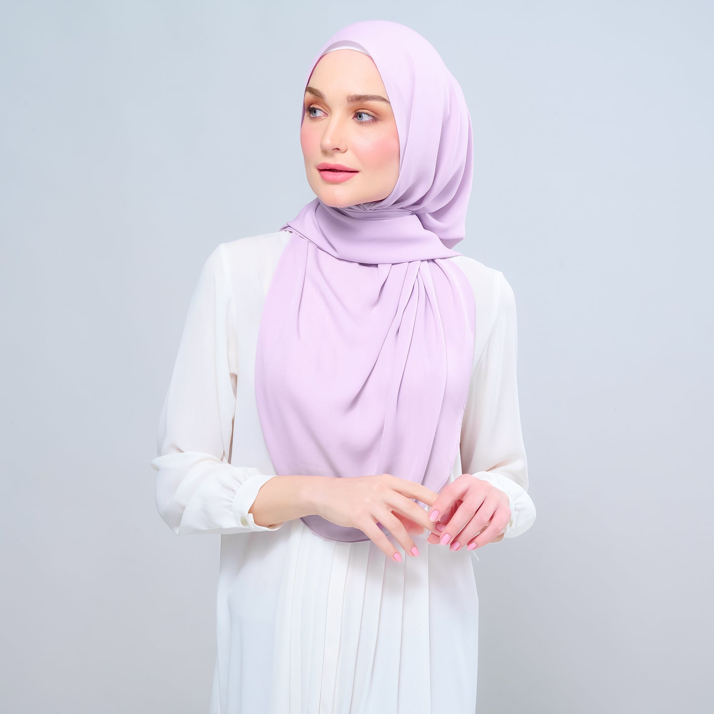 Instant Tag n' Go Shawl l Chiffon Silk 2.0 in Soft Orchid