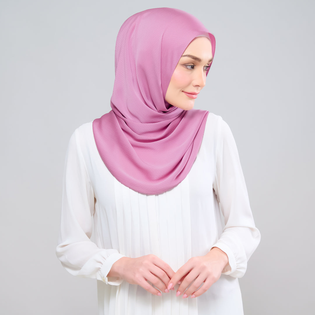 Scarlet Silk Shawl in Sweet Pink