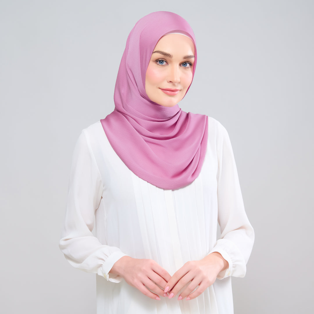 Scarlet Silk Shawl in Sweet Pink